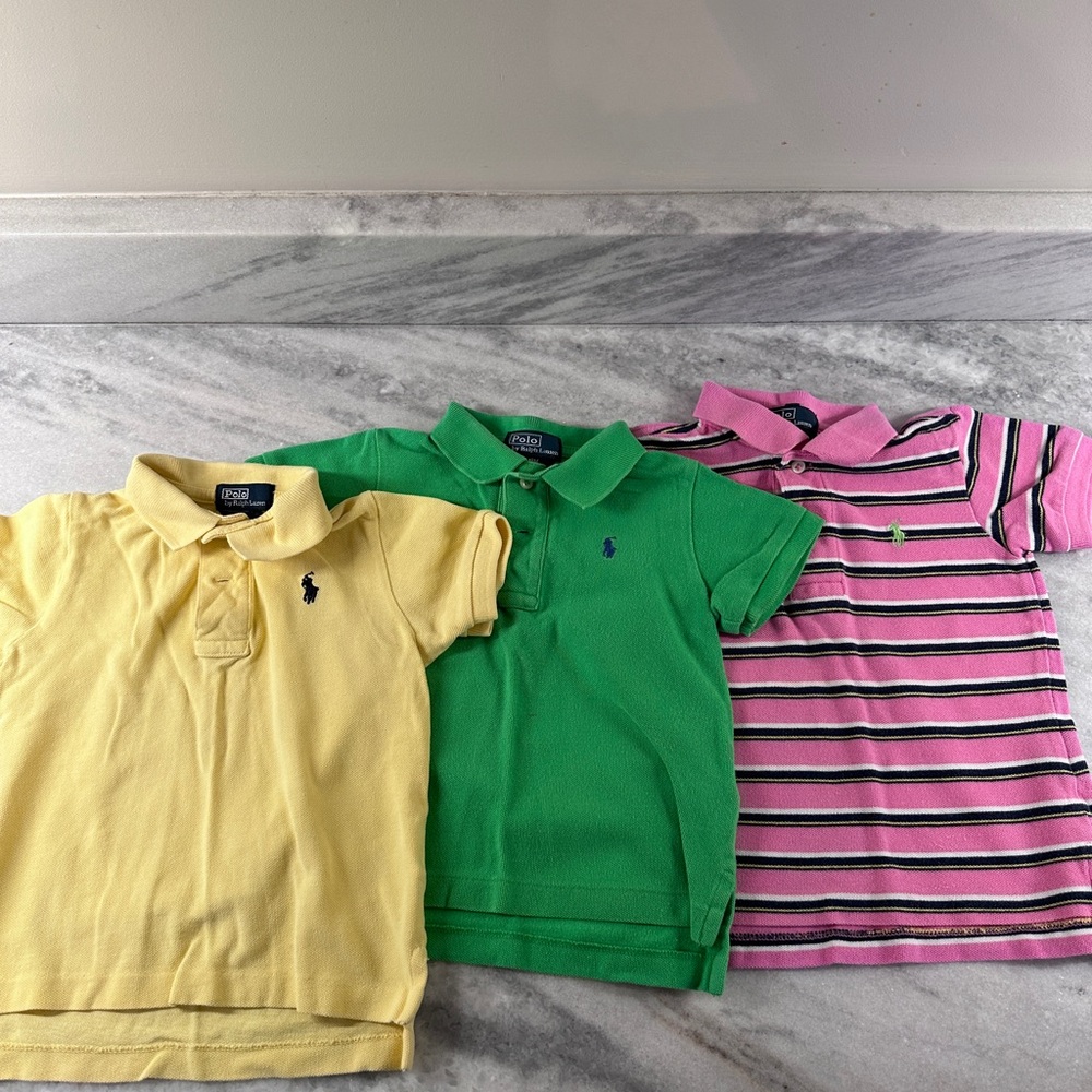 Ralph Lauren Polo Shirts Yellow and Green Casual Wear